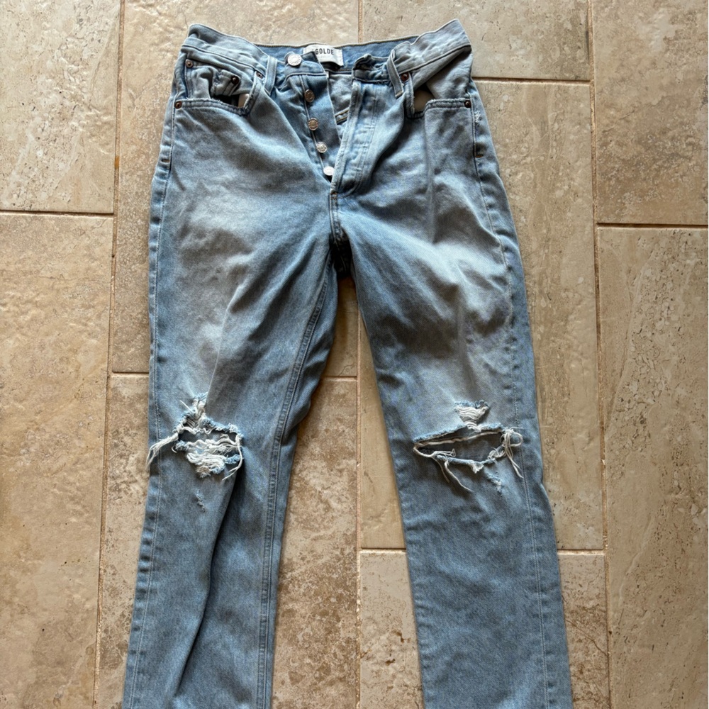 Size 26 Agolde Ripped Jeans - Picture 2 of 3
